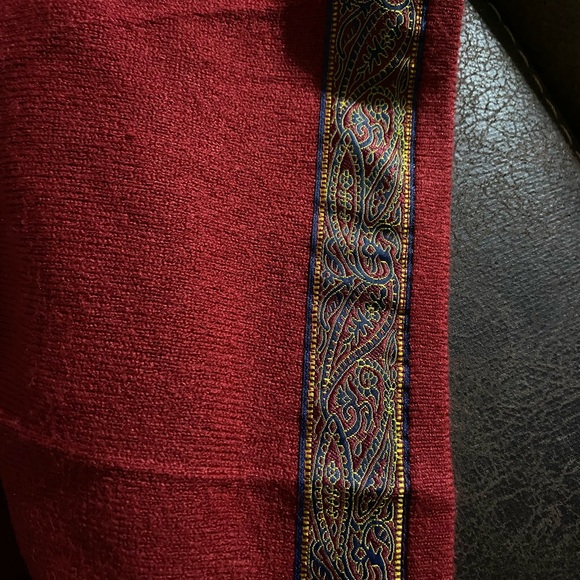 Xhilaration Women's Acrylic Button Up Cardigan With Jacquard Ribbon Trim Small - Picture 13 of 16